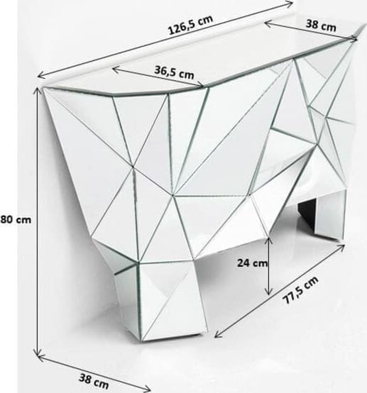 Wandtafel Prisma Kare Design Wandtafel 74899
