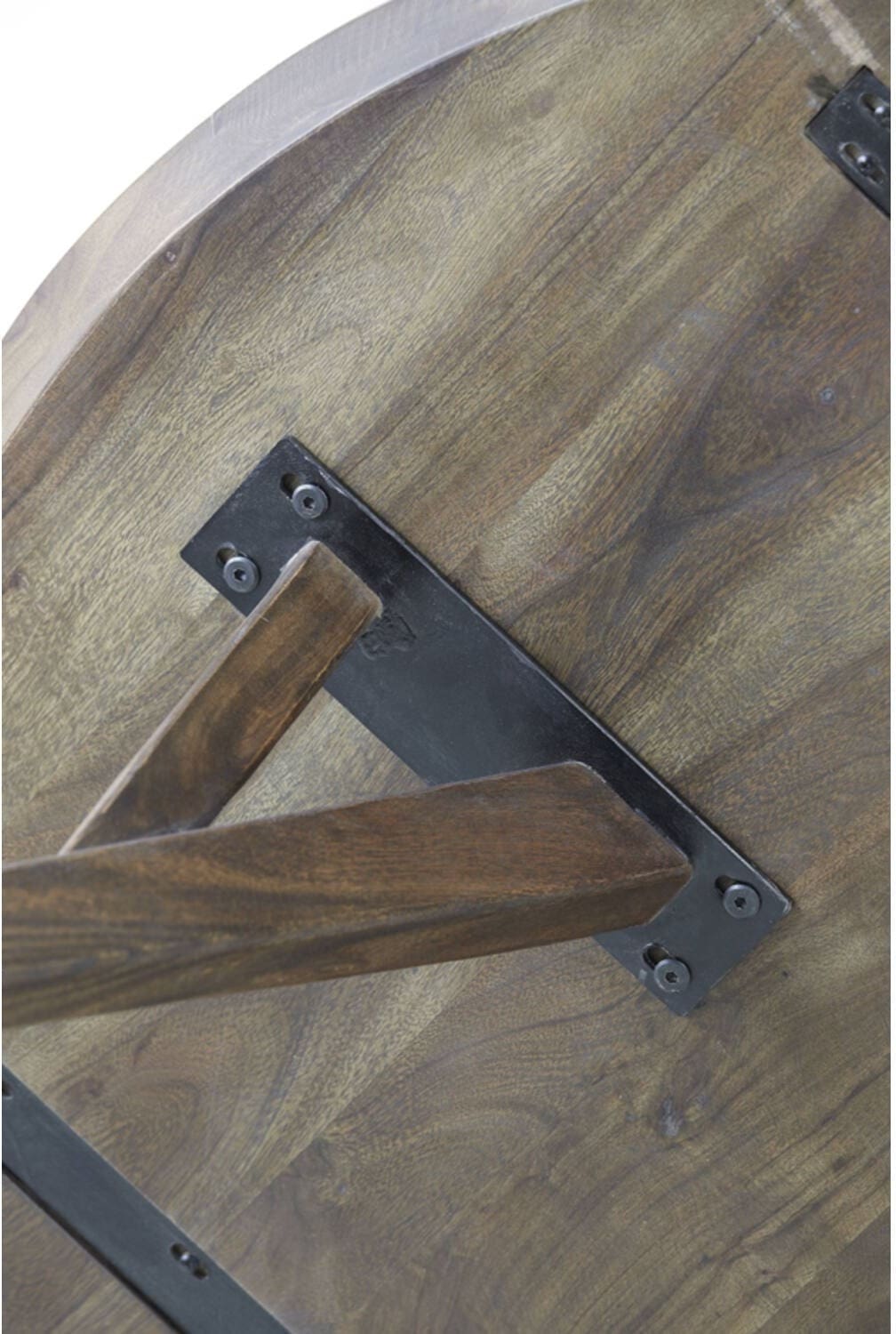 Eettafel Quenza - Acacia Hout Donker Bruin Light & Living Eettafel 6774684