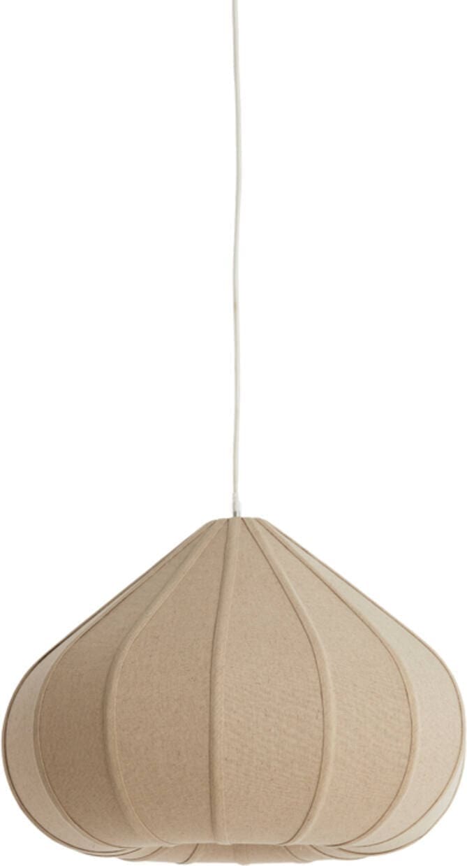 Hanglamp Zubeda - Linnen Naturel Light & Living Hanglamp 2987582