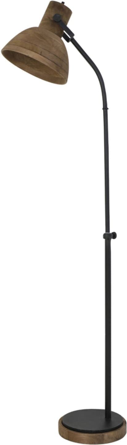 Vloerlamp Imbert - Hout Bruin+mat Zwart Light & Living Vloerlamp 1848384