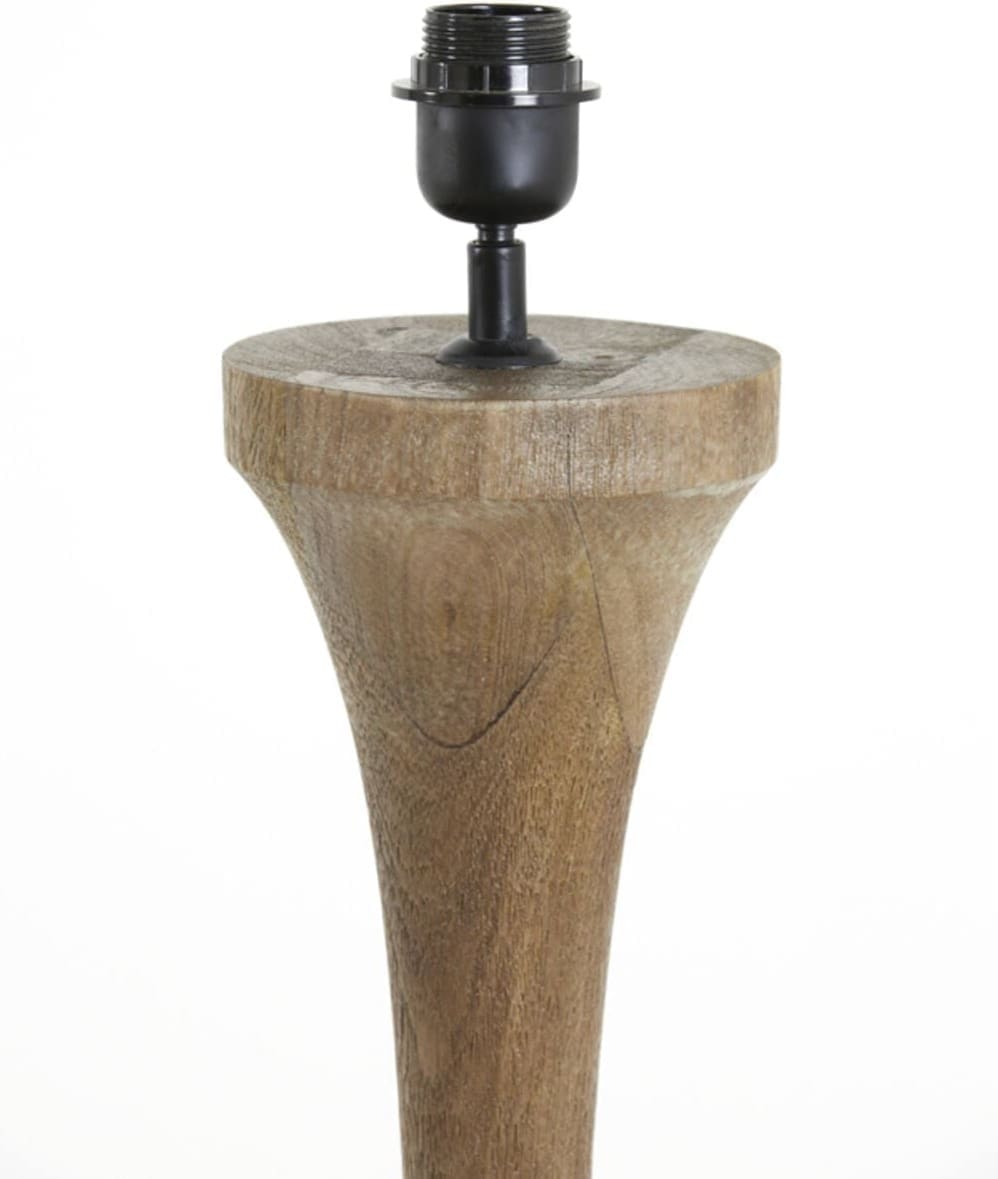 Vloerlamp Nicolo - Hout Mat Bruin Light & Living Vloerlamp 7038564