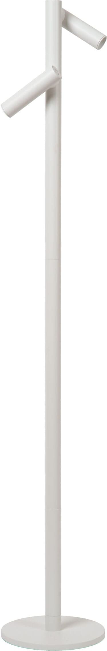 ANTRIM Oplaadbare Leeslamp Binnen/Buiten Accu/Batterij LED Dimb. 2x2,2W 2700K IP54 Met Draadloos Oplaadstation - Wit Lucide Vloerlmp 27703/04/31