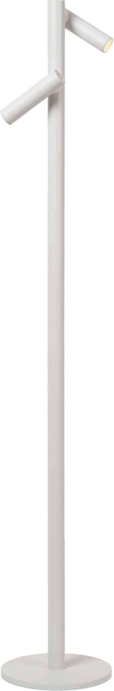 ANTRIM Oplaadbare Leeslamp Binnen/Buiten Accu/Batterij LED Dimb. 2x2,2W 2700K IP54 Met Draadloos Oplaadstation - Wit Lucide Vloerlmp 27703/04/31