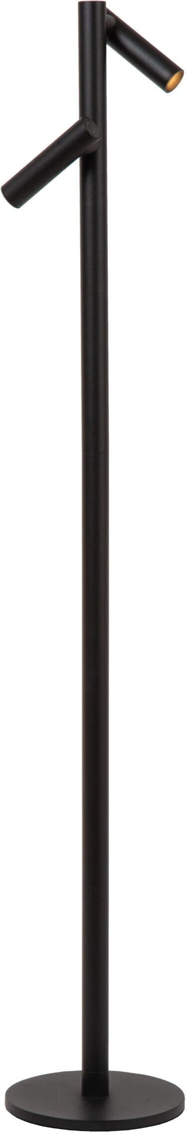 ANTRIM Oplaadbare Leeslamp Binnen/Buiten Accu/Batterij LED Dimb. 2x2,2W 2700K IP54 Met Draadloos Oplaadstation - Zwart Lucide Vloerlmp 27703/04/30