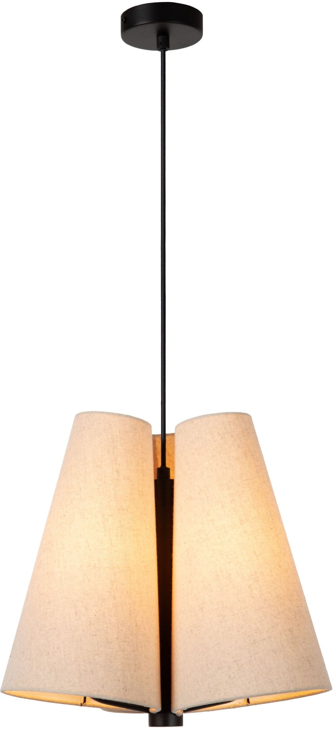 Gregory Hanglamp Ø34,3 cm 3xe27 - Beige Lucide Hanglamp 30495/03/38