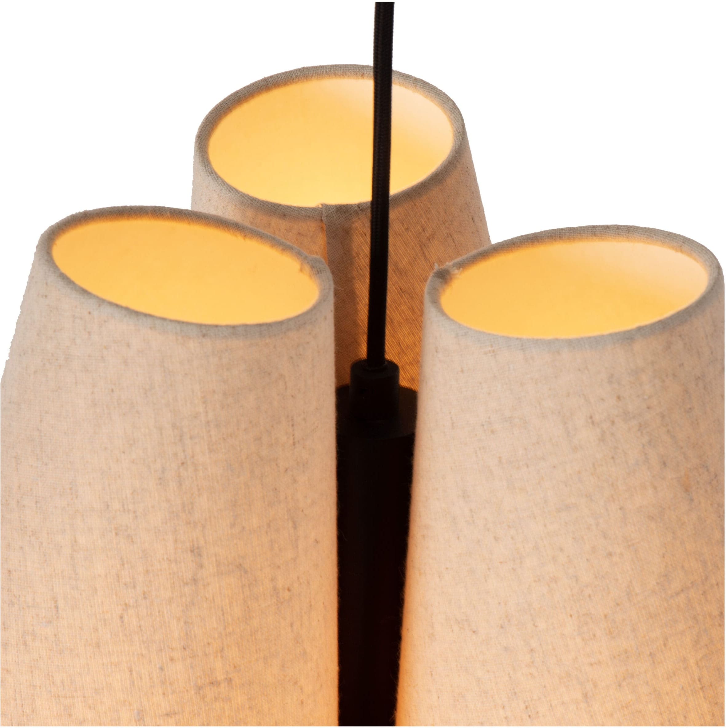 Gregory Hanglamp Ø34,3 cm 3xe27 - Beige Lucide Hanglamp 30495/03/38