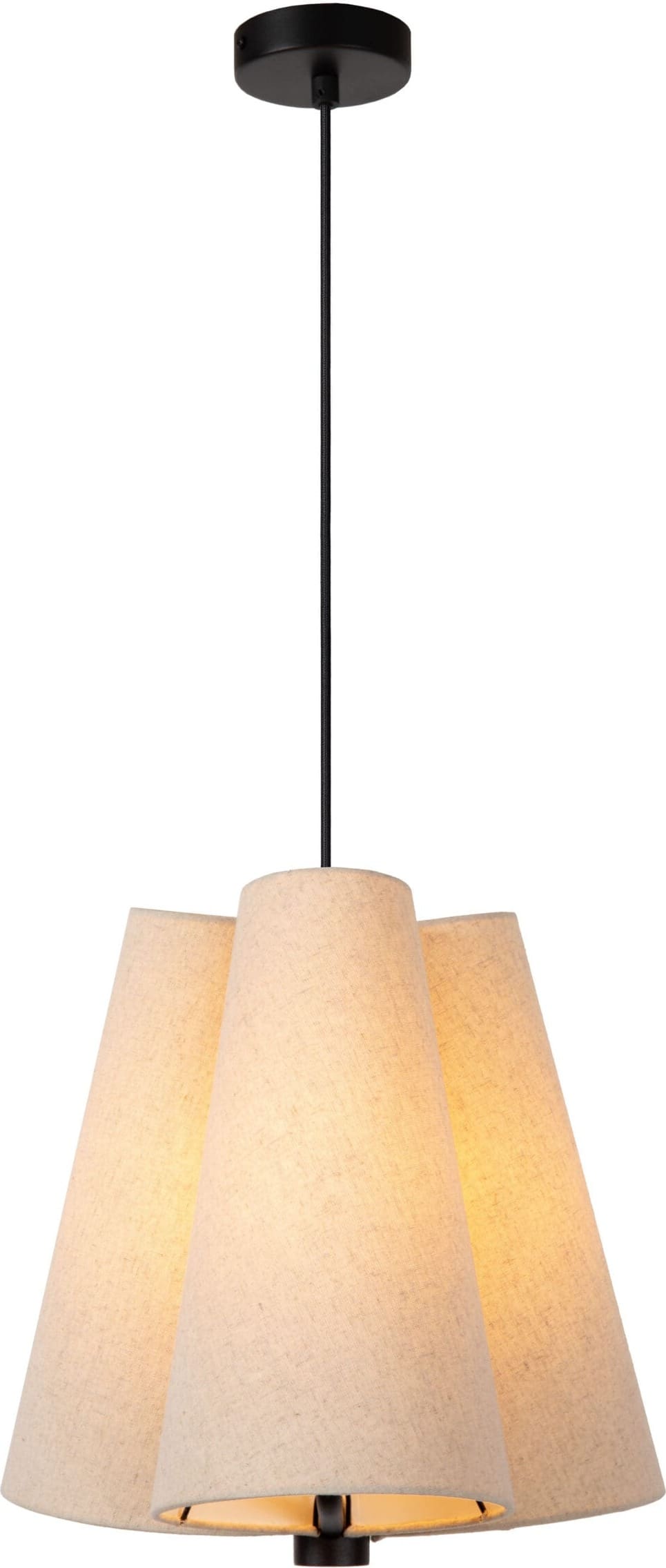 Gregory Hanglamp Ø34,3 cm 3xe27 - Beige Lucide Hanglamp 30495/03/38