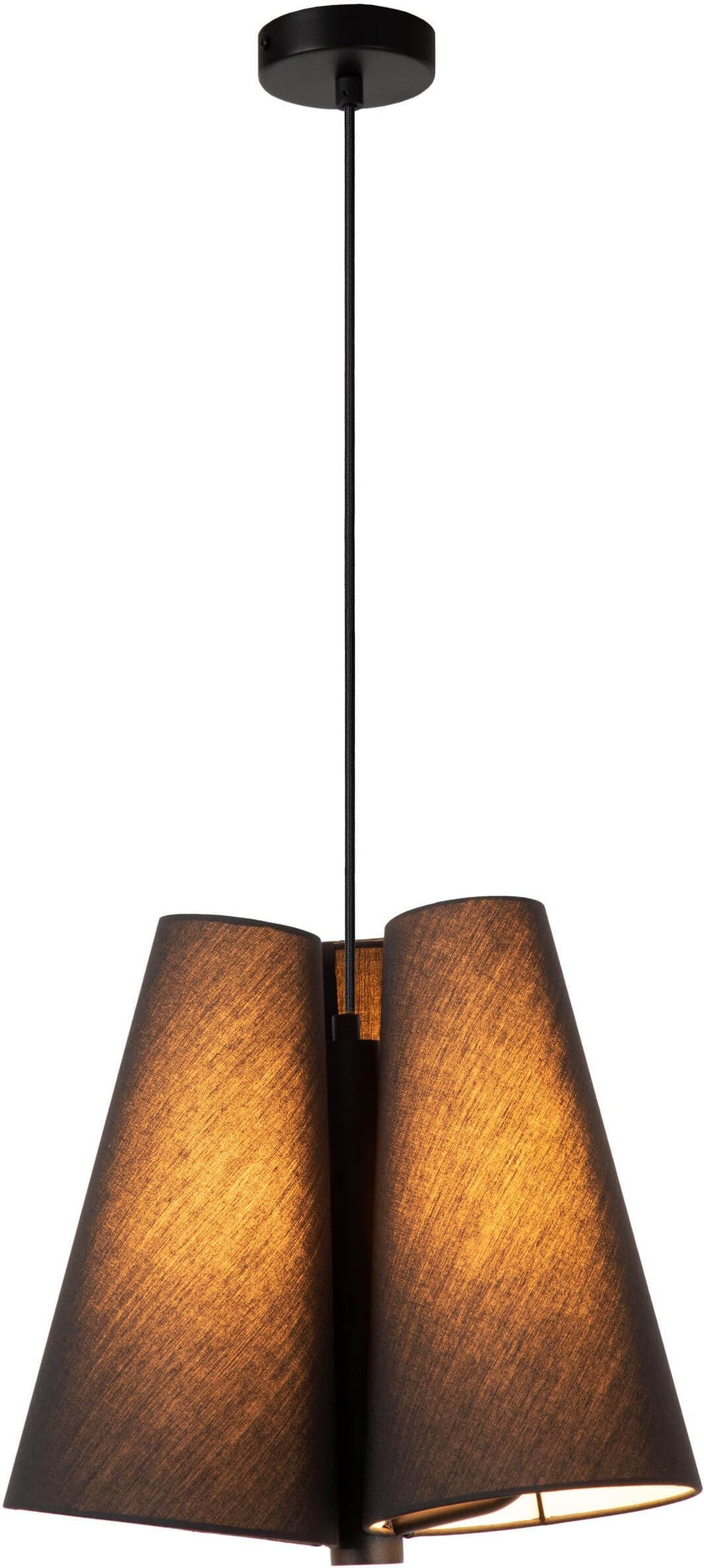 Gregory Hanglamp Ø34,3 cm 3xe27 - Zwart Lucide Hanglamp 30495/03/30