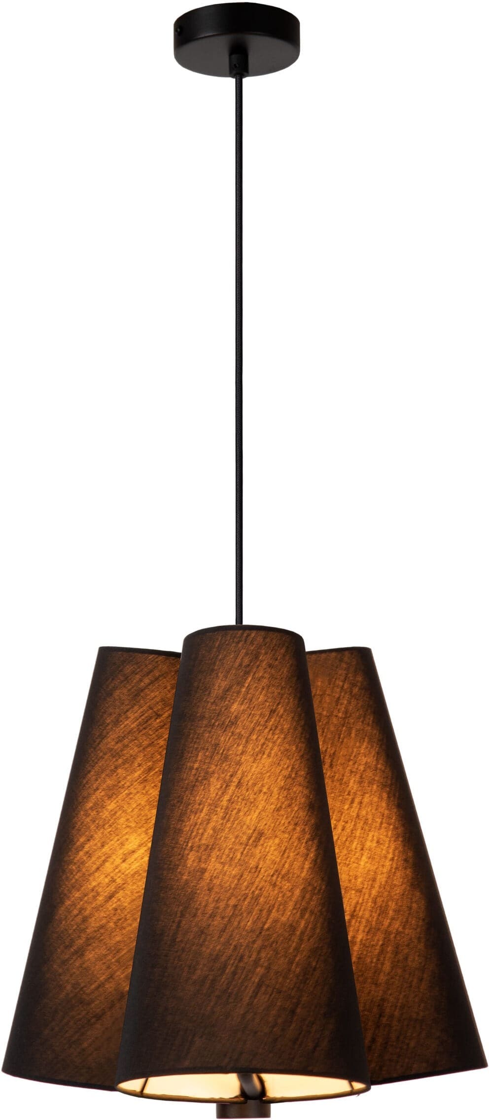 Gregory Hanglamp Ø34,3 cm 3xe27 - Zwart Lucide Hanglamp 30495/03/30