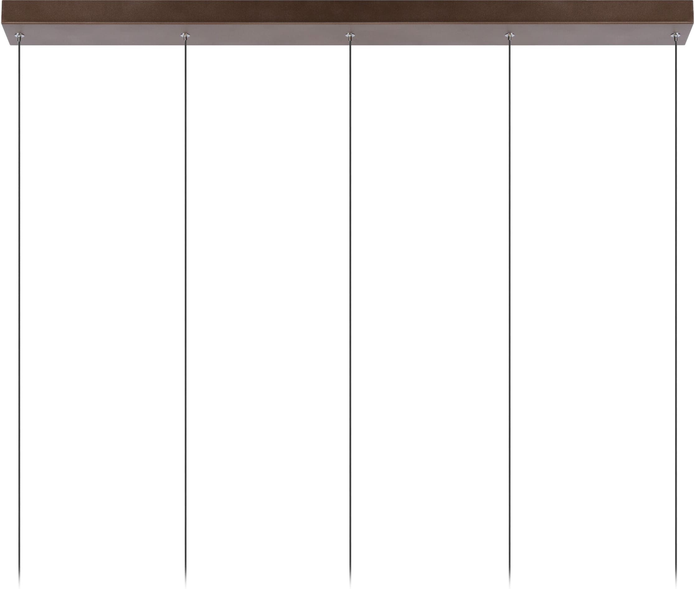 MARGARY Hanglamp LED Dimb. 5x4,2W 2700K - Koffie Lucide Hanglamp 24402/30/96