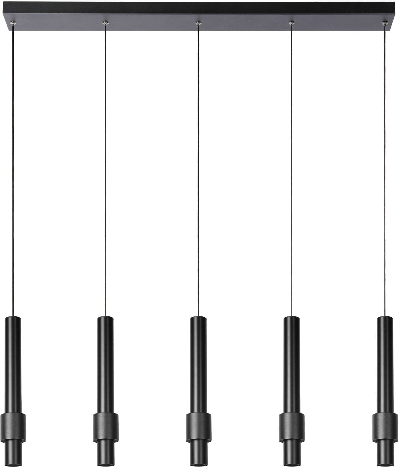 MARGARY Hanglamp LED Dimb. 5x4,2W 2700K - Zwart Lucide Hanglamp 24402/30/30