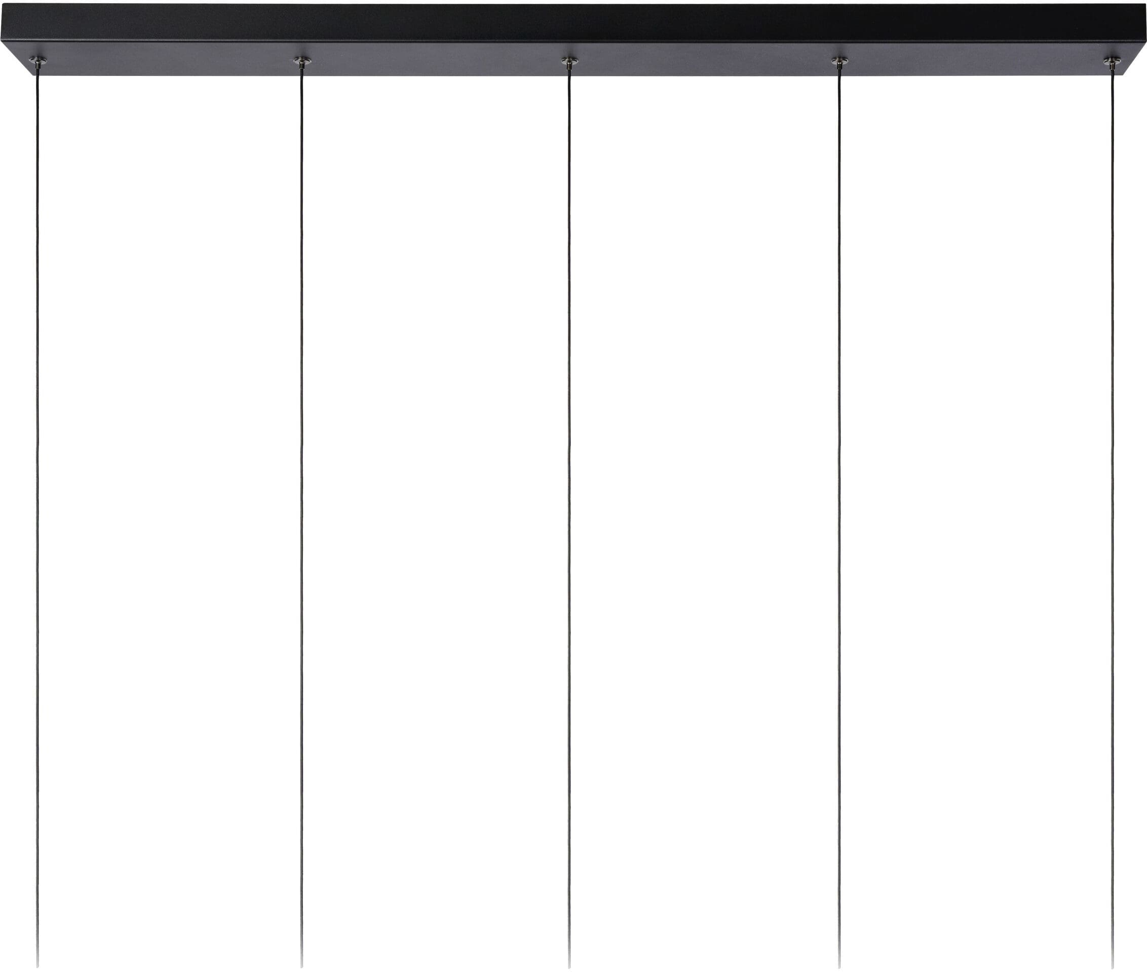 MARGARY Hanglamp LED Dimb. 5x4,2W 2700K - Zwart Lucide Hanglamp 24402/30/30