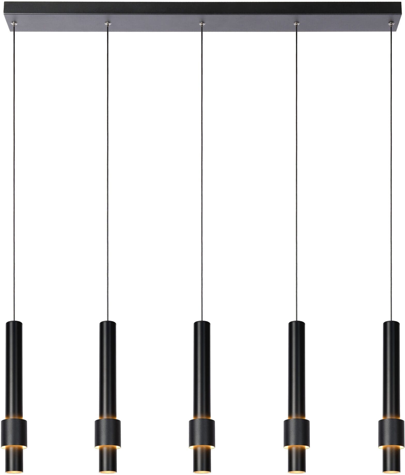 MARGARY Hanglamp LED Dimb. 5x4,2W 2700K - Zwart Lucide Hanglamp 24402/30/30