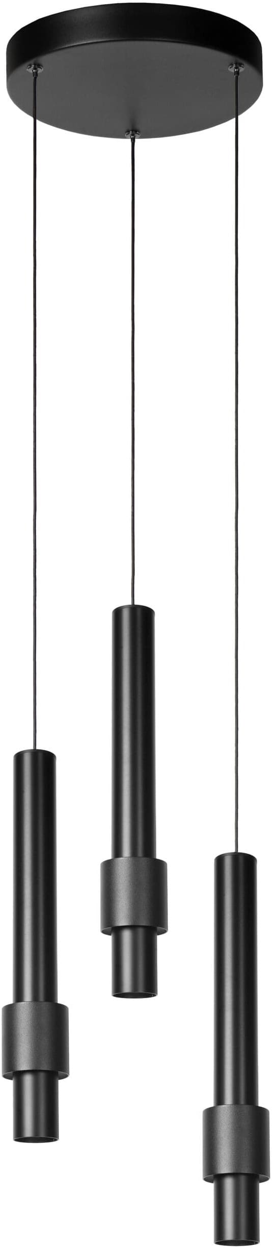 MARGARY Hanglamp Ø28 cm LED Dimb. 3x4W 2700K - Zwart Lucide Hanglamp 24402/15/30