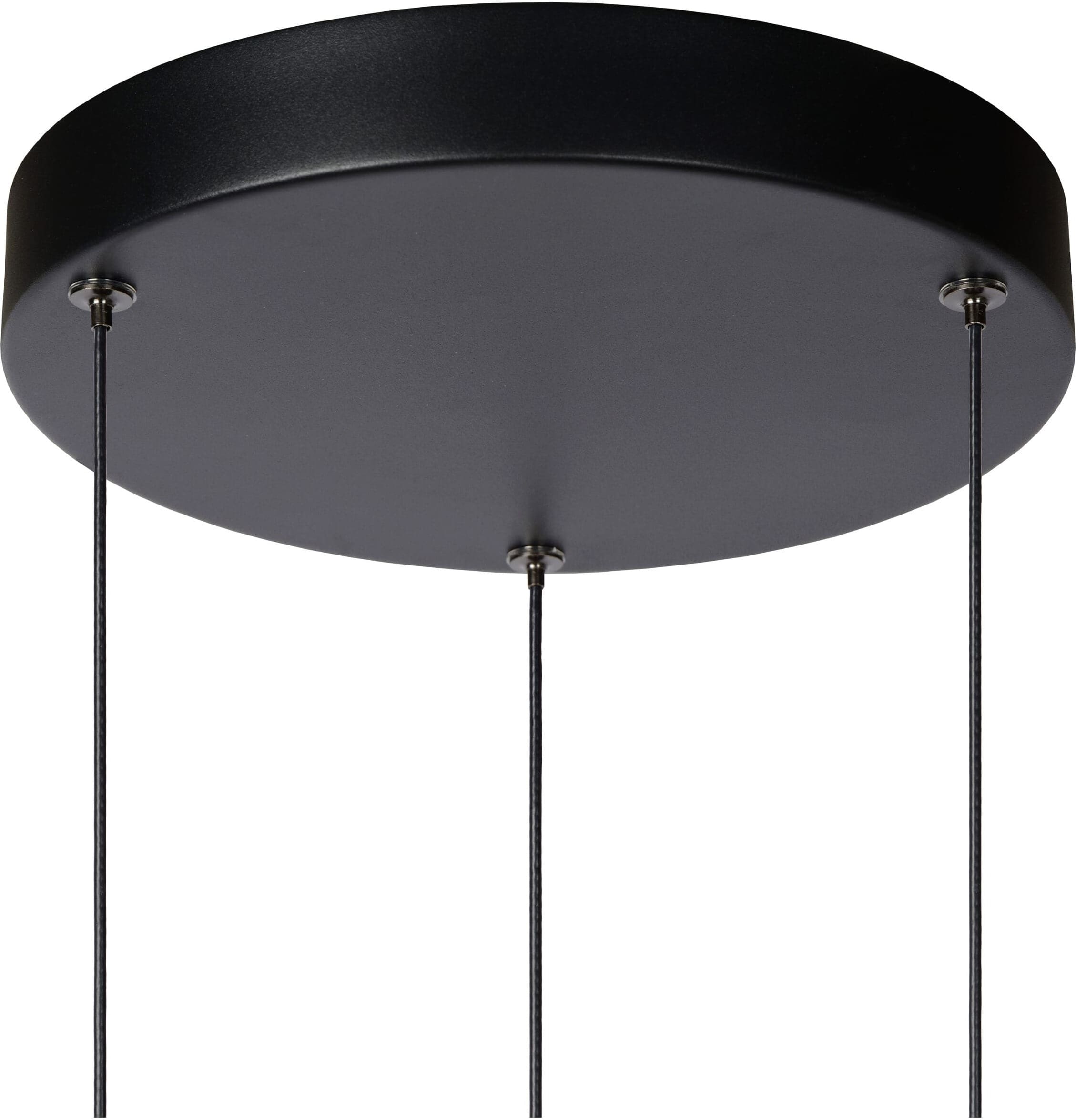MARGARY Hanglamp Ø28 cm LED Dimb. 3x4W 2700K - Zwart Lucide Hanglamp 24402/15/30