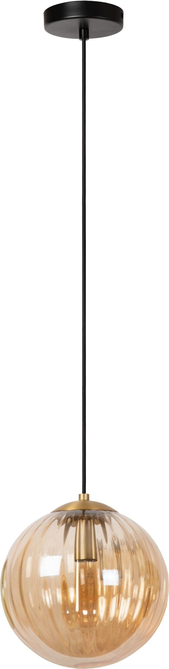MONSARAZ Hanglamp Ø25 cm 1xE27 - Amber Lucide Hanglamp 45493/30/62
