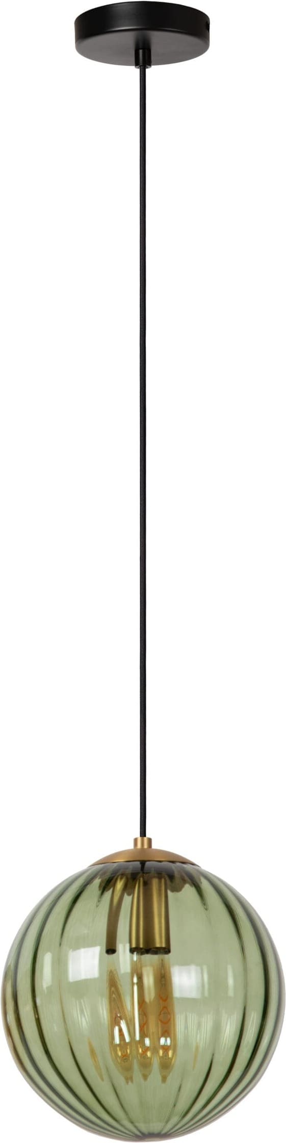 MONSARAZ Hanglamp Ø25 cm 1xE27 - Groen Lucide Hanglamp 45493/30/33