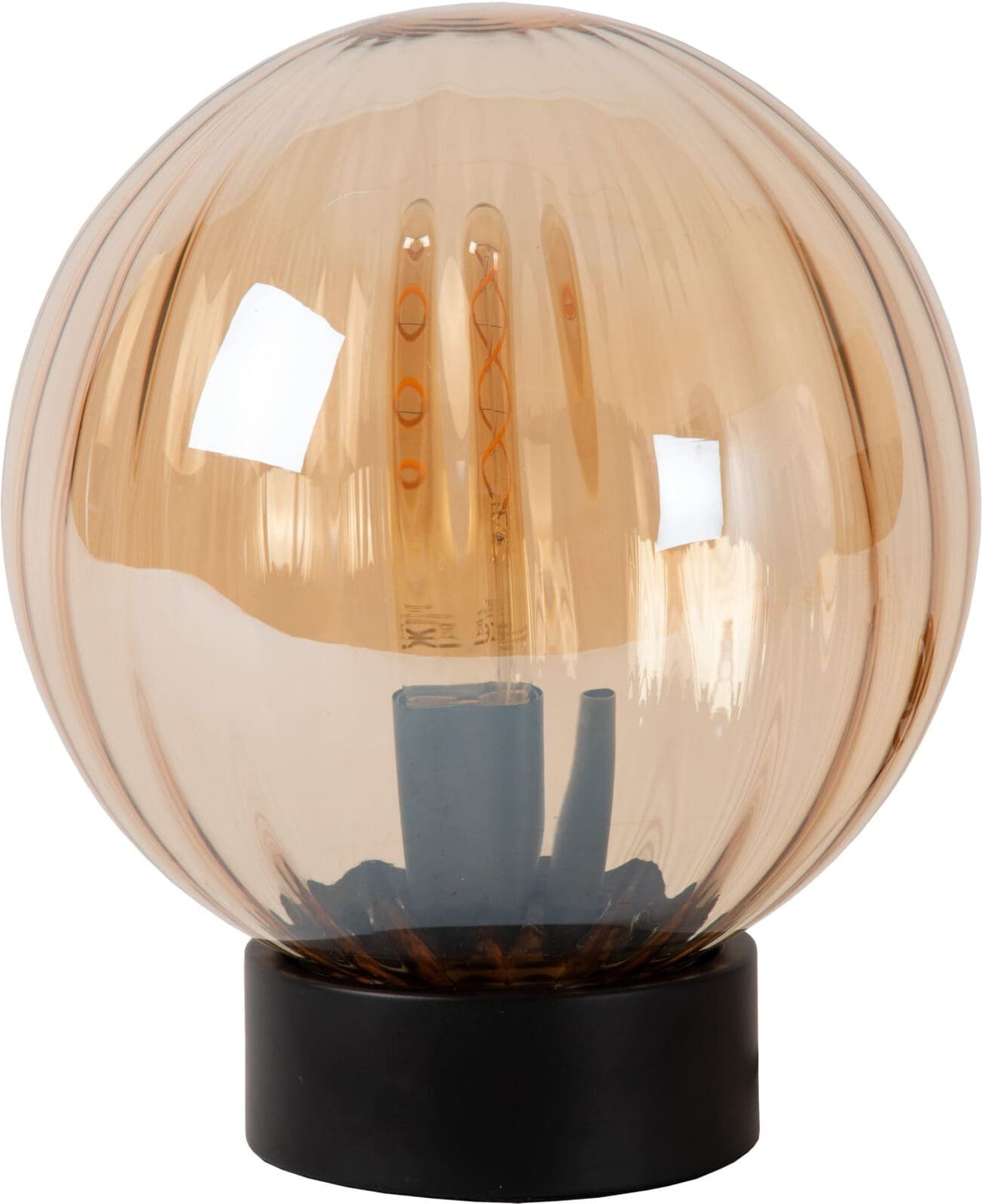 MONSARAZ Tafellamp Ø25 cm 1xE27 - Amber Lucide Tafellamp 45593/01/62