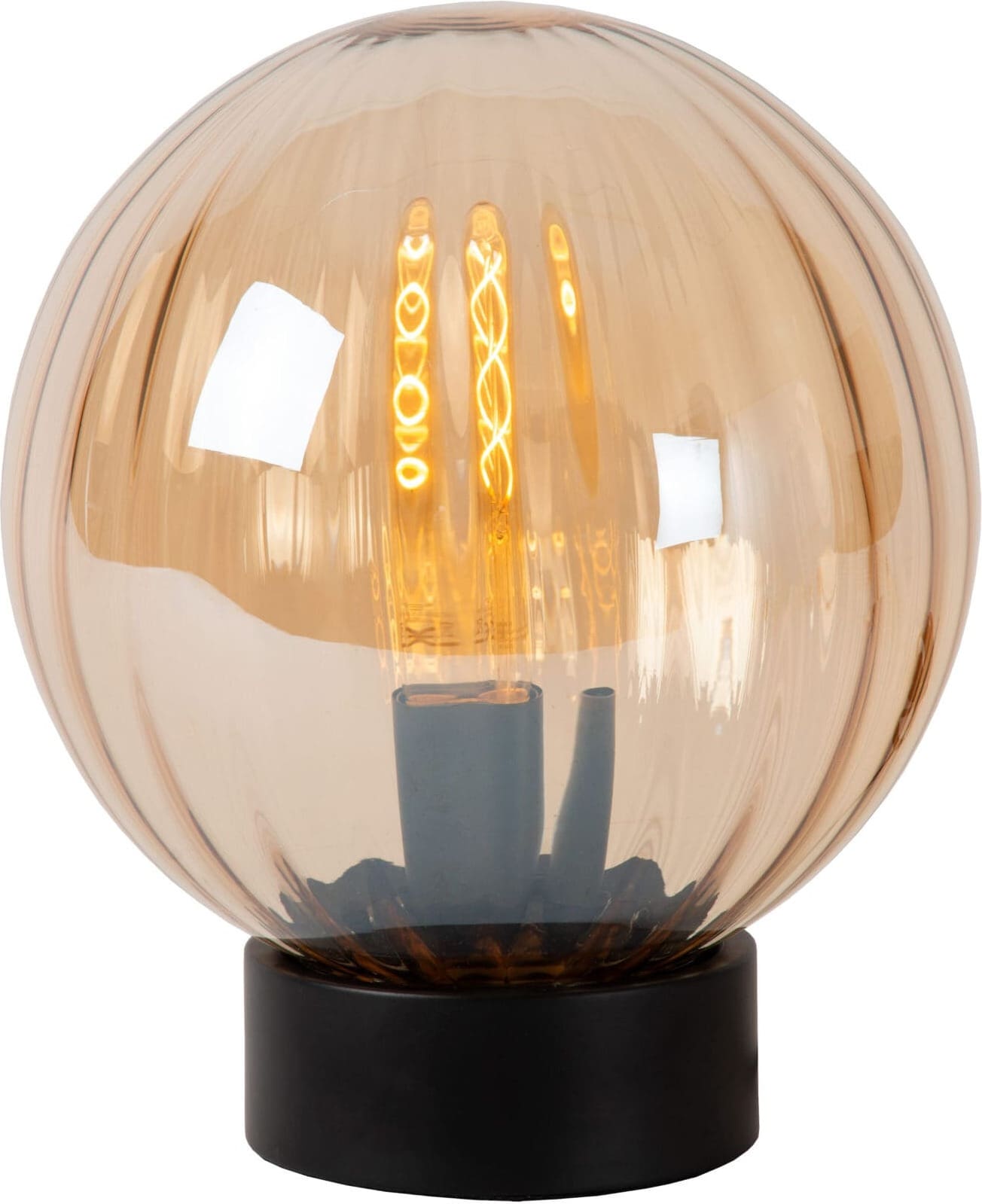 MONSARAZ Tafellamp Ø25 cm 1xE27 - Amber Lucide Tafellamp 45593/01/62