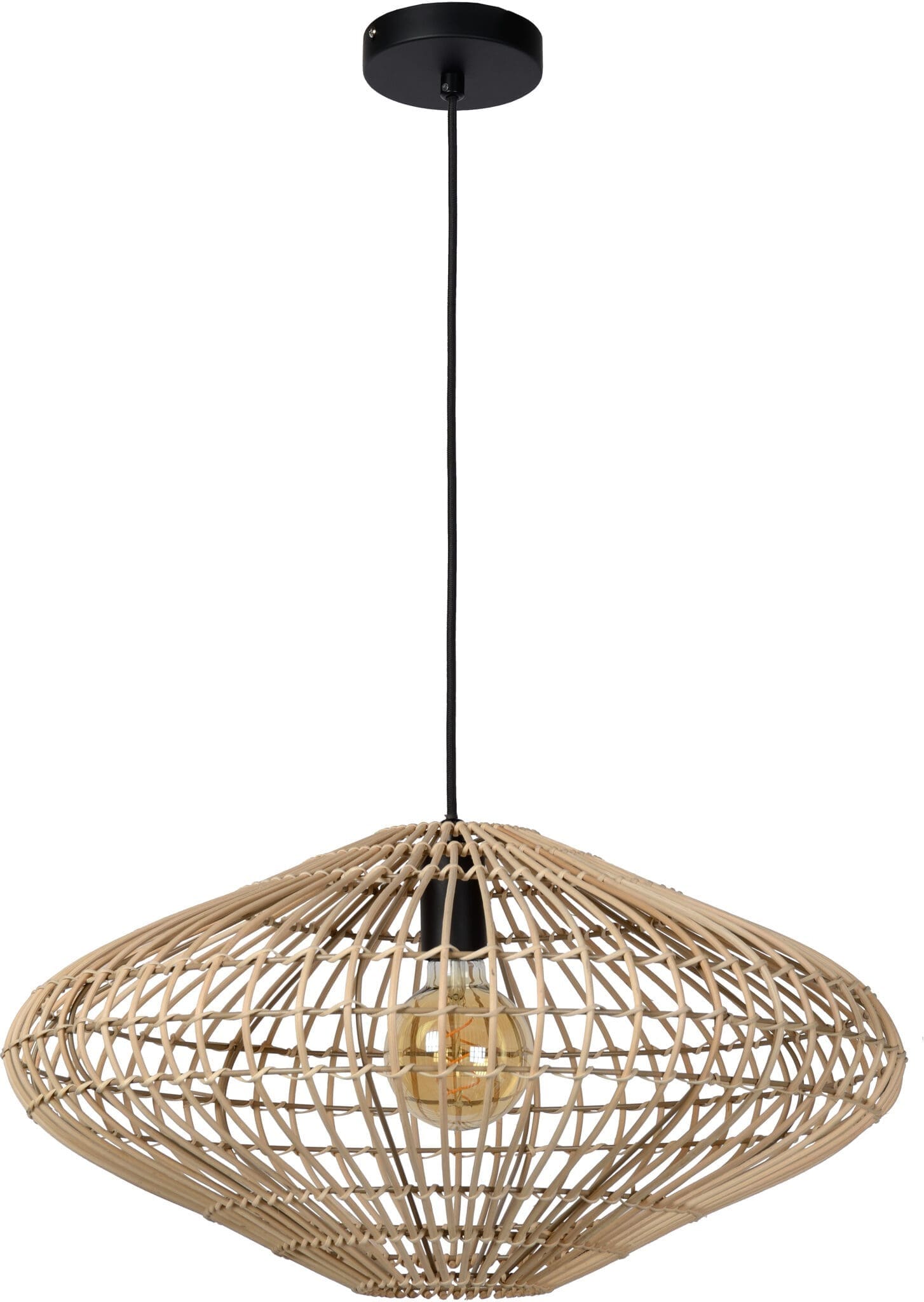 Magali Hanglamp Ø56 cm 1xe27 - Naturel Lucide Hanglamp 03435/56/72