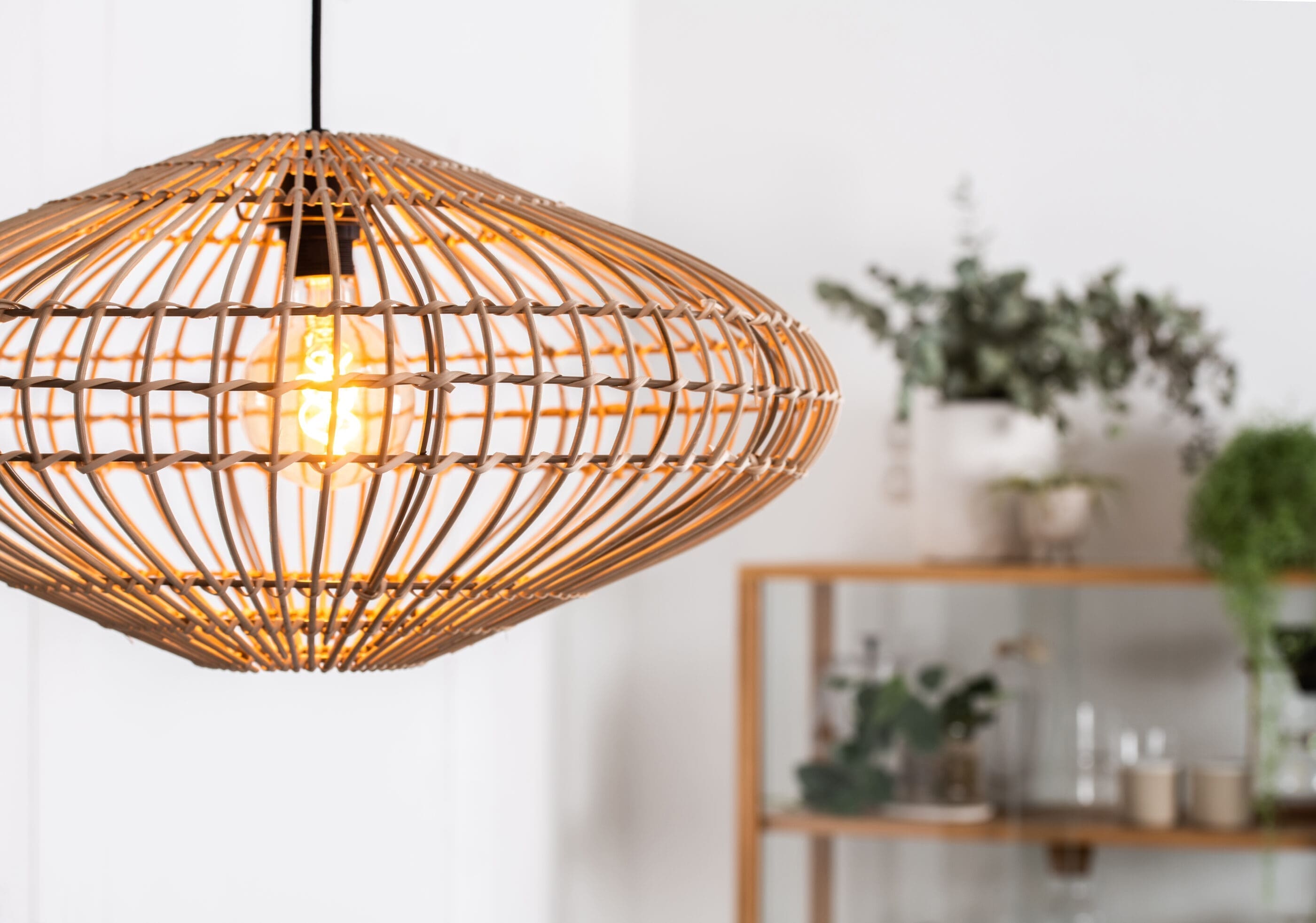 Magali Hanglamp Ø56 cm 1xe27 - Naturel Lucide Hanglamp 03435/56/72