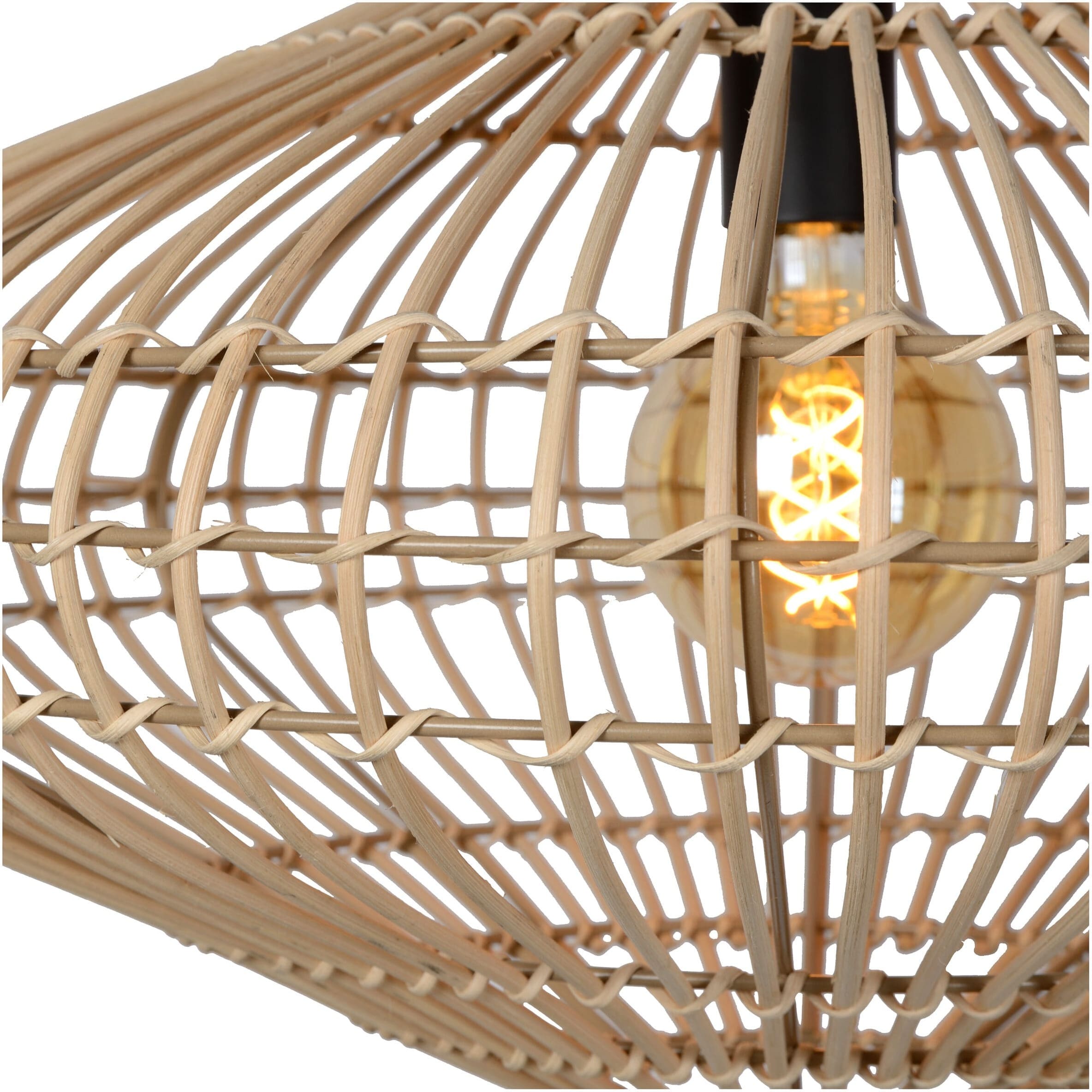 Magali Hanglamp Ø56 cm 1xe27 - Naturel Lucide Hanglamp 03435/56/72