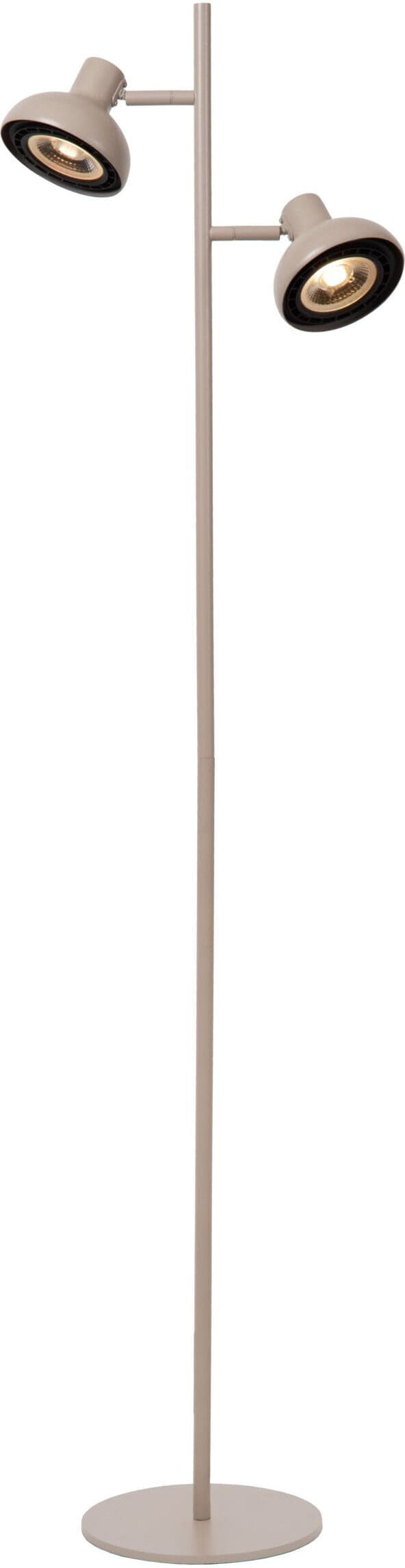 SENSAS Vloerlamp 2xGU10 (ES111) - Beige Lucide Vloerlamp 30797/02/38