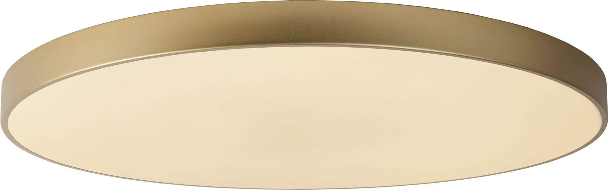 Unar Plafonnière Ø80 cm Led Dimb. 1x80w 2700k 3 Stepdim - Mat Goud / Messing Lucide Plafondlamp 79185/80/02