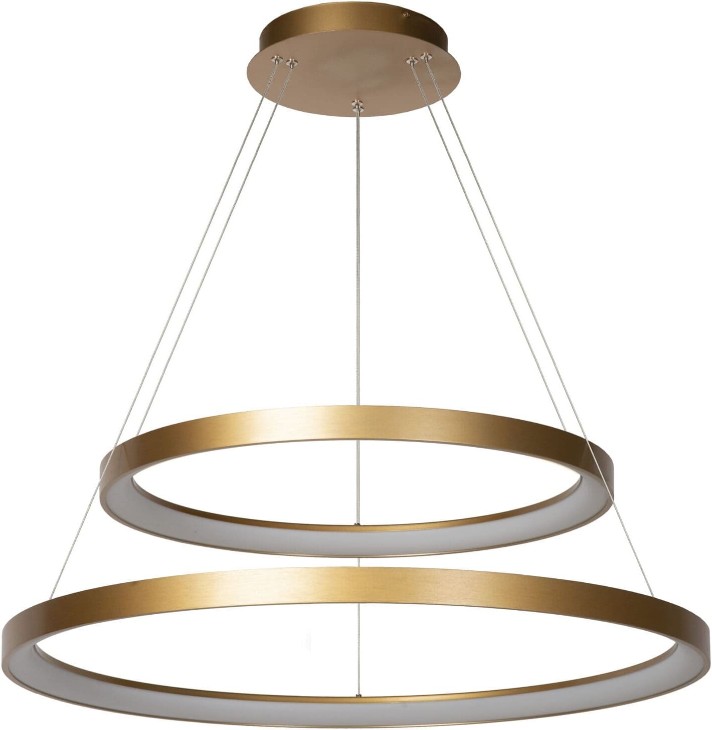 VIDAL Hanglamp Ø78 cm LED Dimb. 1x92W 2700K - Mat Goud / Messing Lucide Hanglamp 46403/92/02