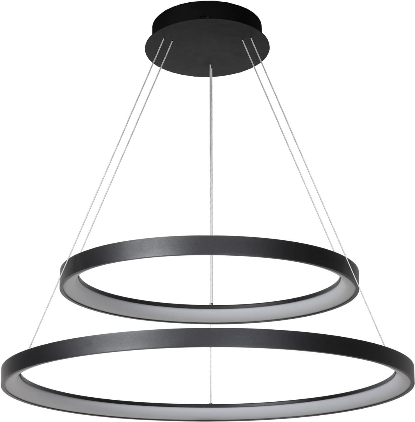 VIDAL Hanglamp Ø78 cm LED Dimb. 1x92W 2700K - Zwart Lucide Hanglamp 46403/92/30