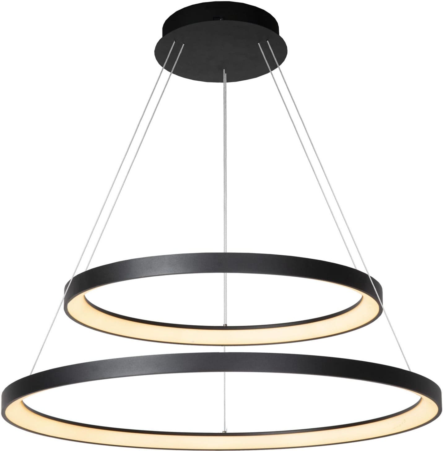 VIDAL Hanglamp Ø78 cm LED Dimb. 1x92W 2700K - Zwart Lucide Hanglamp 46403/92/30