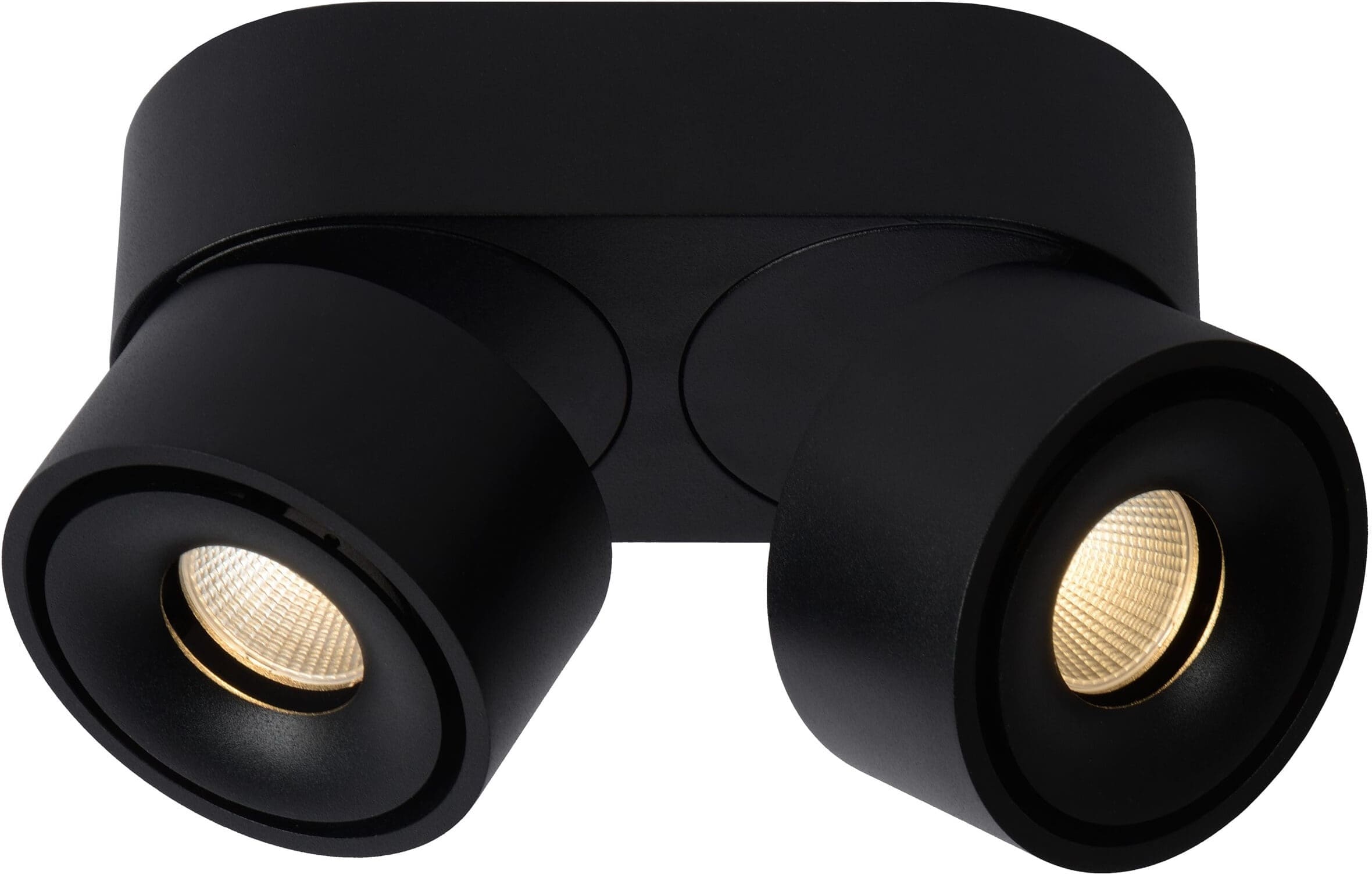 Yumiko Plafondspot Led Dimb. 2x10w 2700k - Zwart Lucide Plafondlamp 35911/16/30