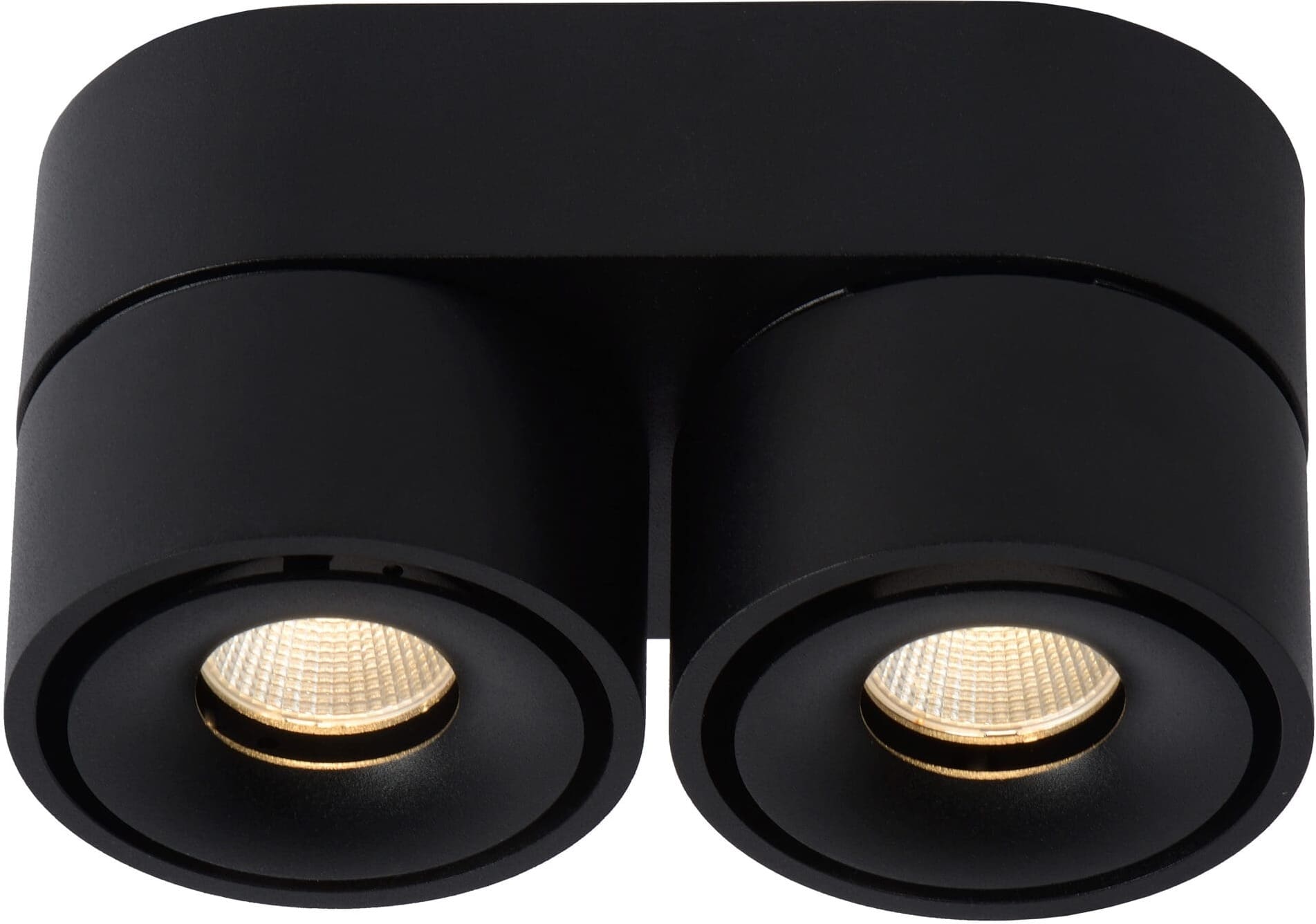 Yumiko Plafondspot Led Dimb. 2x10w 2700k - Zwart Lucide Plafondlamp 35911/16/30