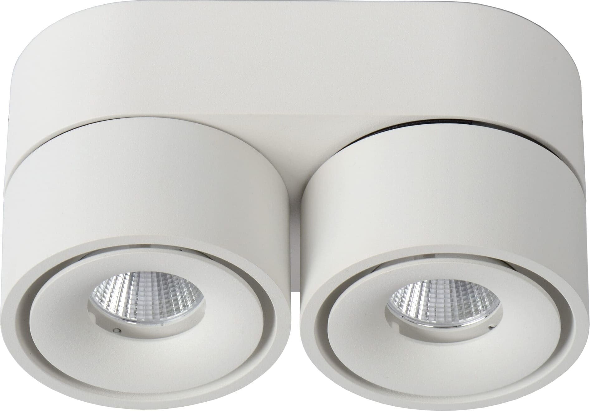 Yumiko Plafondspot Ø7,8 cm Led Dimb. 2x10w 2700k - Wit Lucide Plafondlamp 35911/16/31
