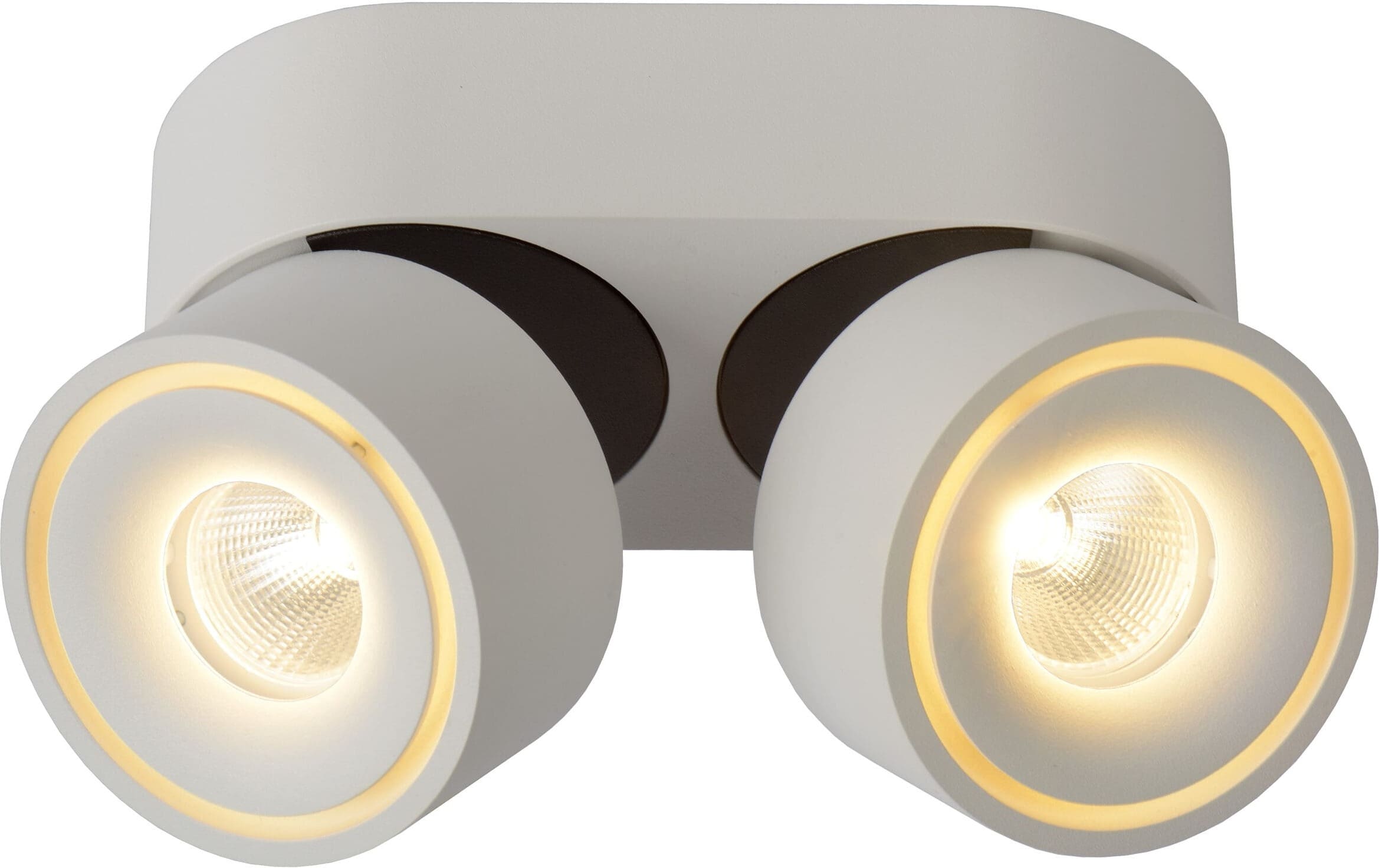 Yumiko Plafondspot Ø7,8 cm Led Dimb. 2x10w 2700k - Wit Lucide Plafondlamp 35911/16/31