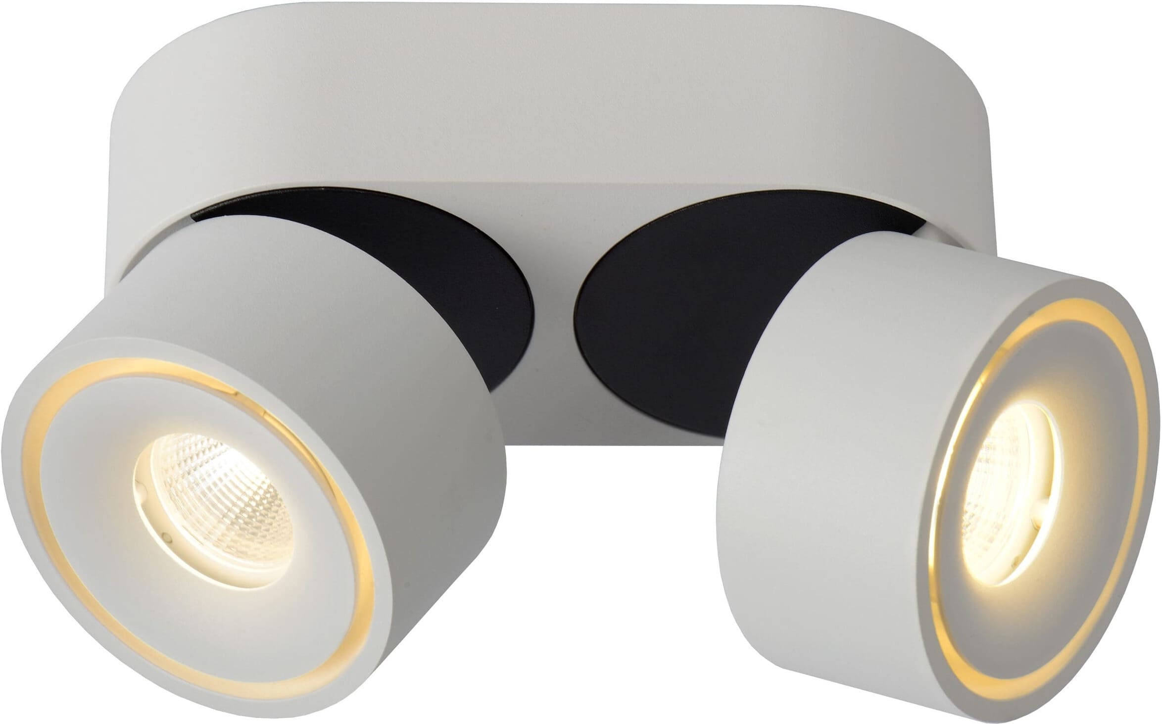 Yumiko Plafondspot Ø7,8 cm Led Dimb. 2x10w 2700k - Wit Lucide Plafondlamp 35911/16/31