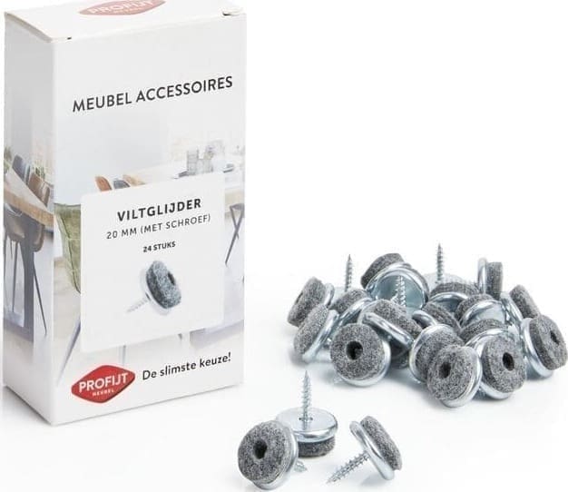Profijt Meubel Anti-kras vilt (massieve houten poot) Bruin|Naturel Onderhoudsmiddel