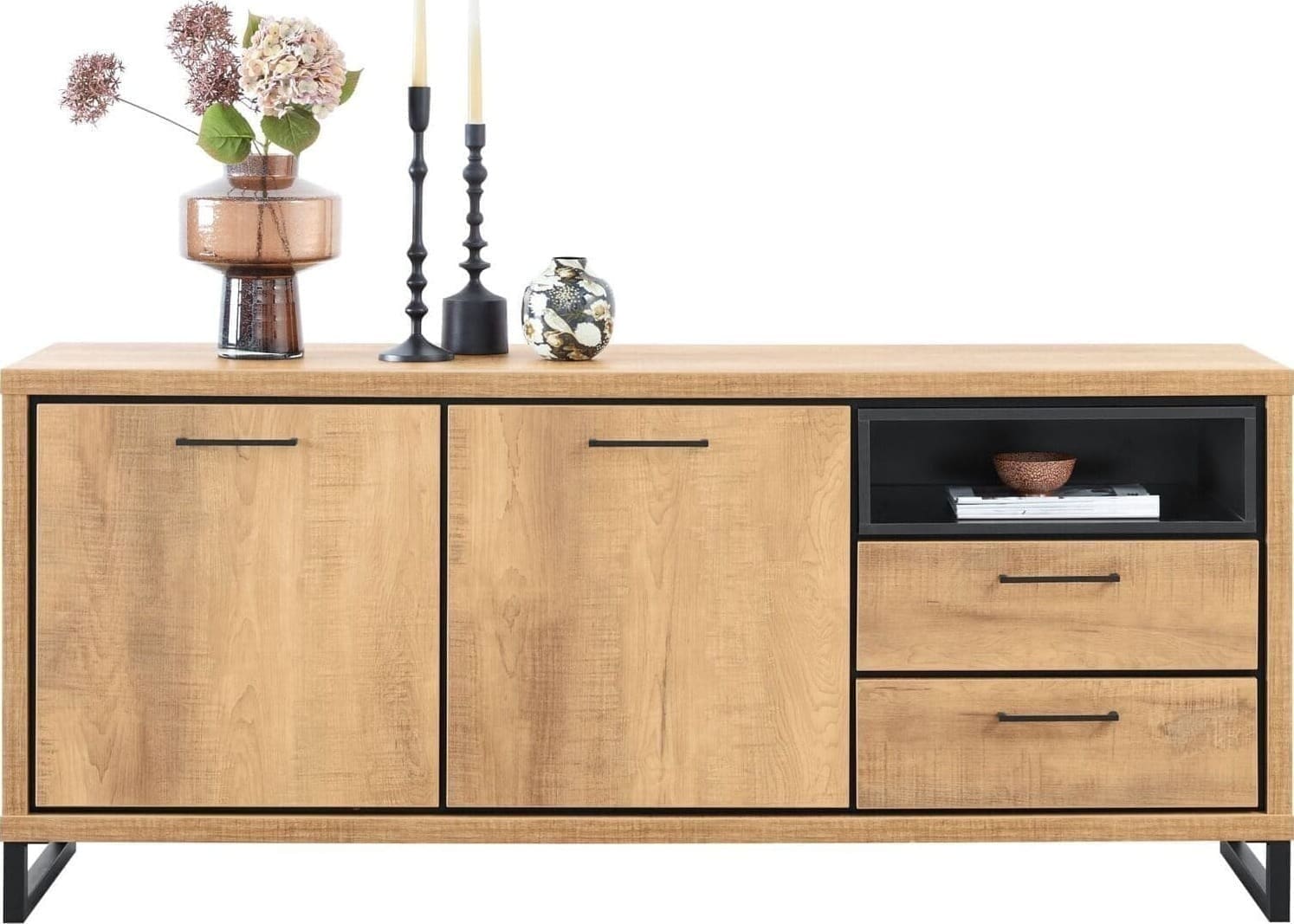 Profijt Meubel Dressoir 181cm Imbaro Bruin|Naturel Dressoir