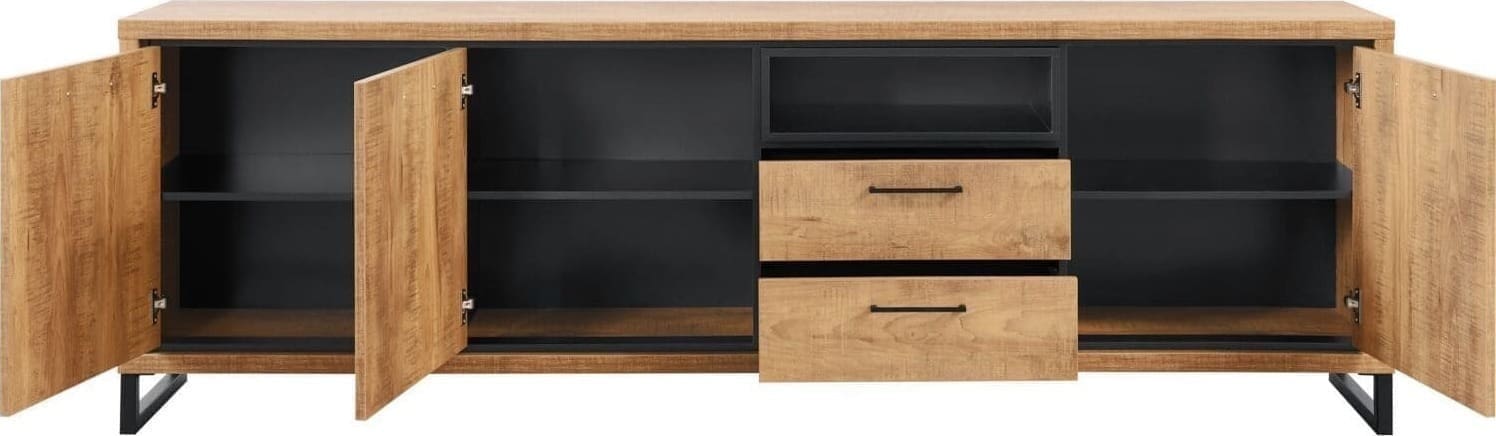 Profijt Meubel Dressoir 238cm Imbaro Bruin|Naturel Dressoir