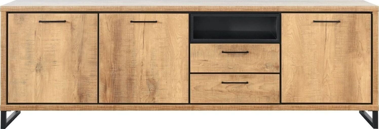 Profijt Meubel Dressoir 238cm Imbaro Bruin|Naturel Dressoir