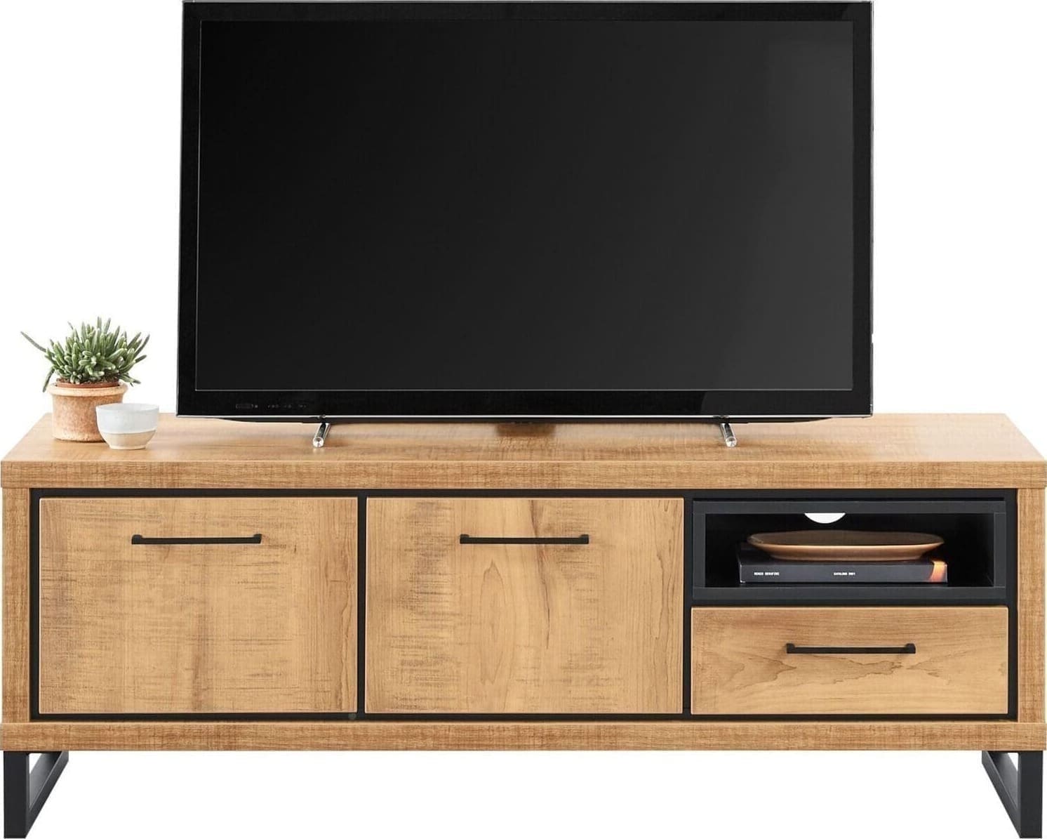 Profijt Meubel Tv-meubel 136cm Imbaro Bruin|Naturel Tv-meubel|Tv-dressoir