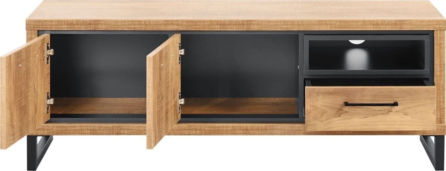 Profijt Meubel Tv-meubel 136cm Imbaro Bruin|Naturel Tv-meubel|Tv-dressoir