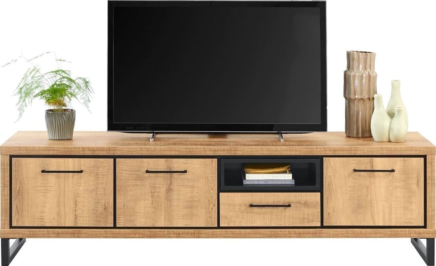 Profijt Meubel Tv-meubel 178cm Imbaro Bruin|Naturel Tv-meubel|Tv-dressoir