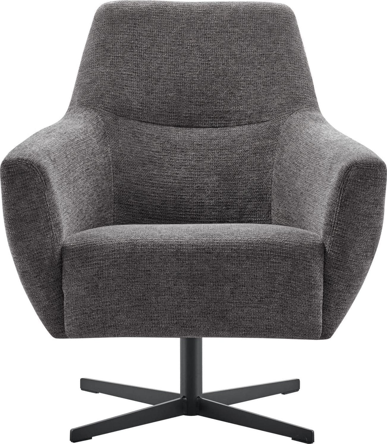 Pronto Wonen Draaifauteuil Gudo donkergrijs Grijs|Antraciet Draaifauteuil