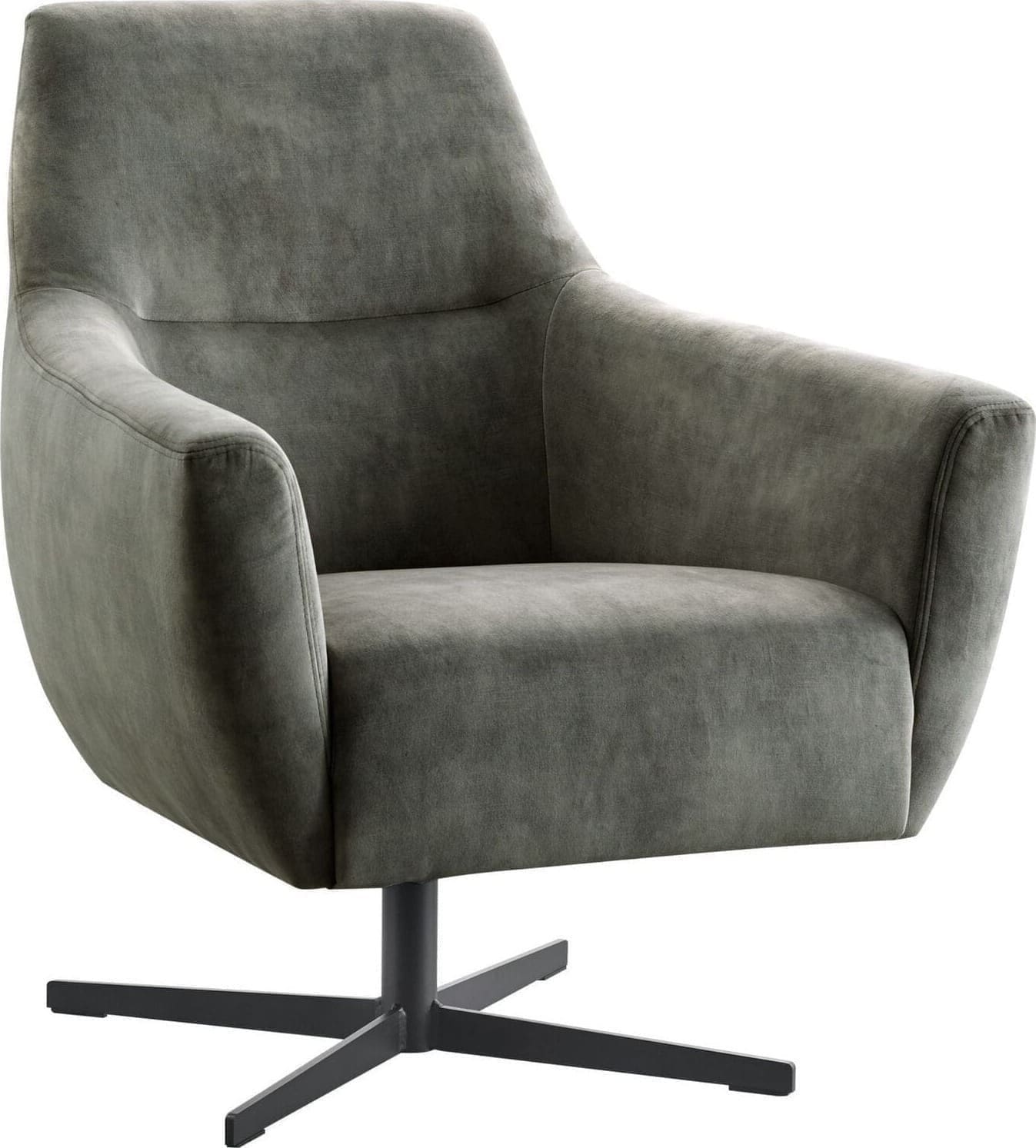 Pronto Wonen Draaifauteuil Gudo donkergroen Groen Draaifauteuil