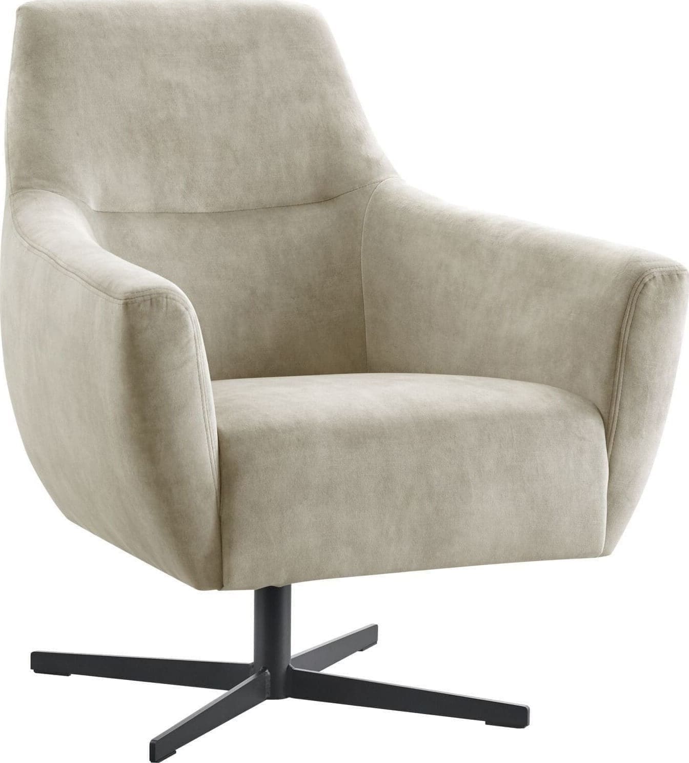 Pronto Wonen Draaifauteuil Gudo grijs Grijs Draaifauteuil