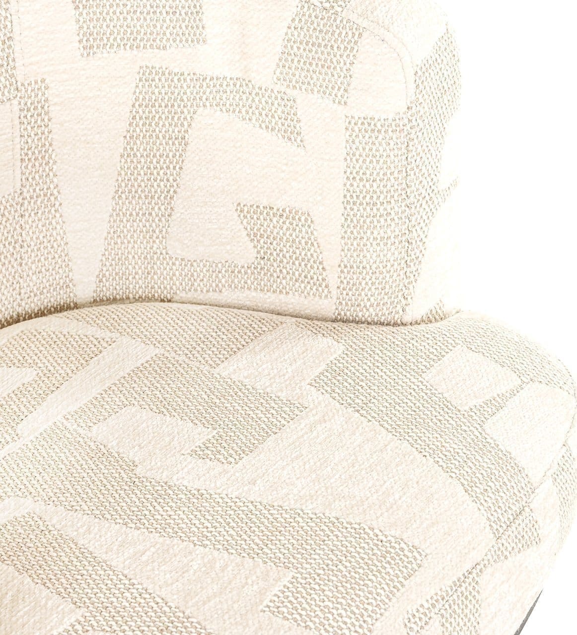 Richmond Interiors Draaifauteuil Cheyenne beige graffic Beige Eetkamerstoel