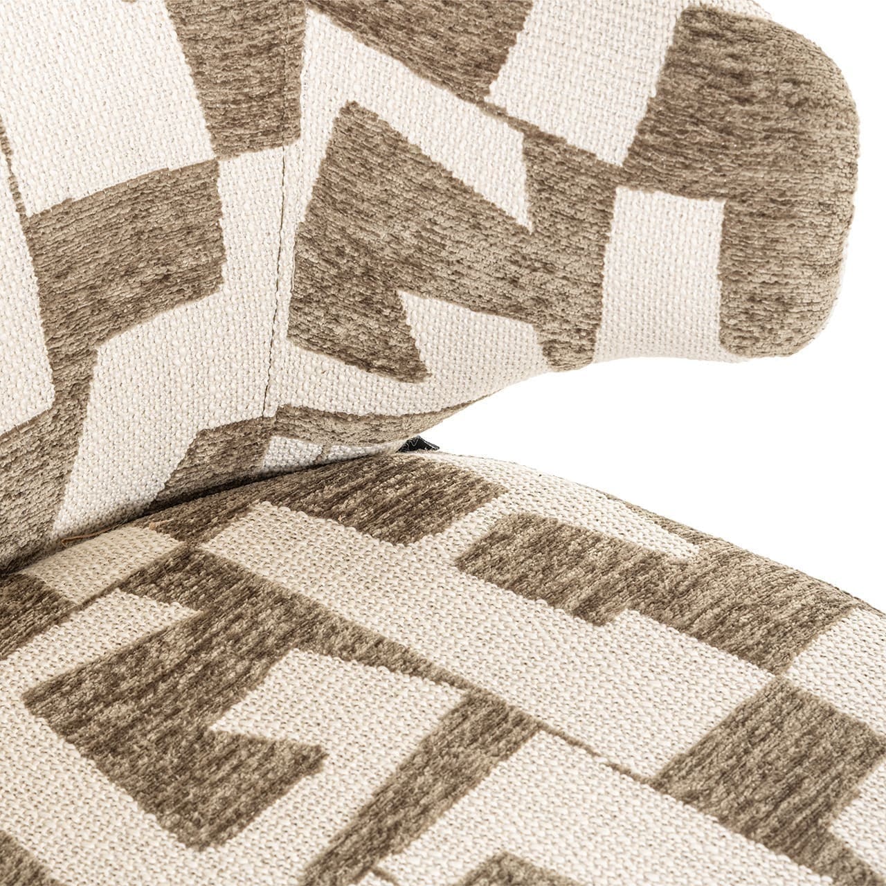 Richmond Interiors Draaifauteuil Milly moss graffic Eetkamerstoel