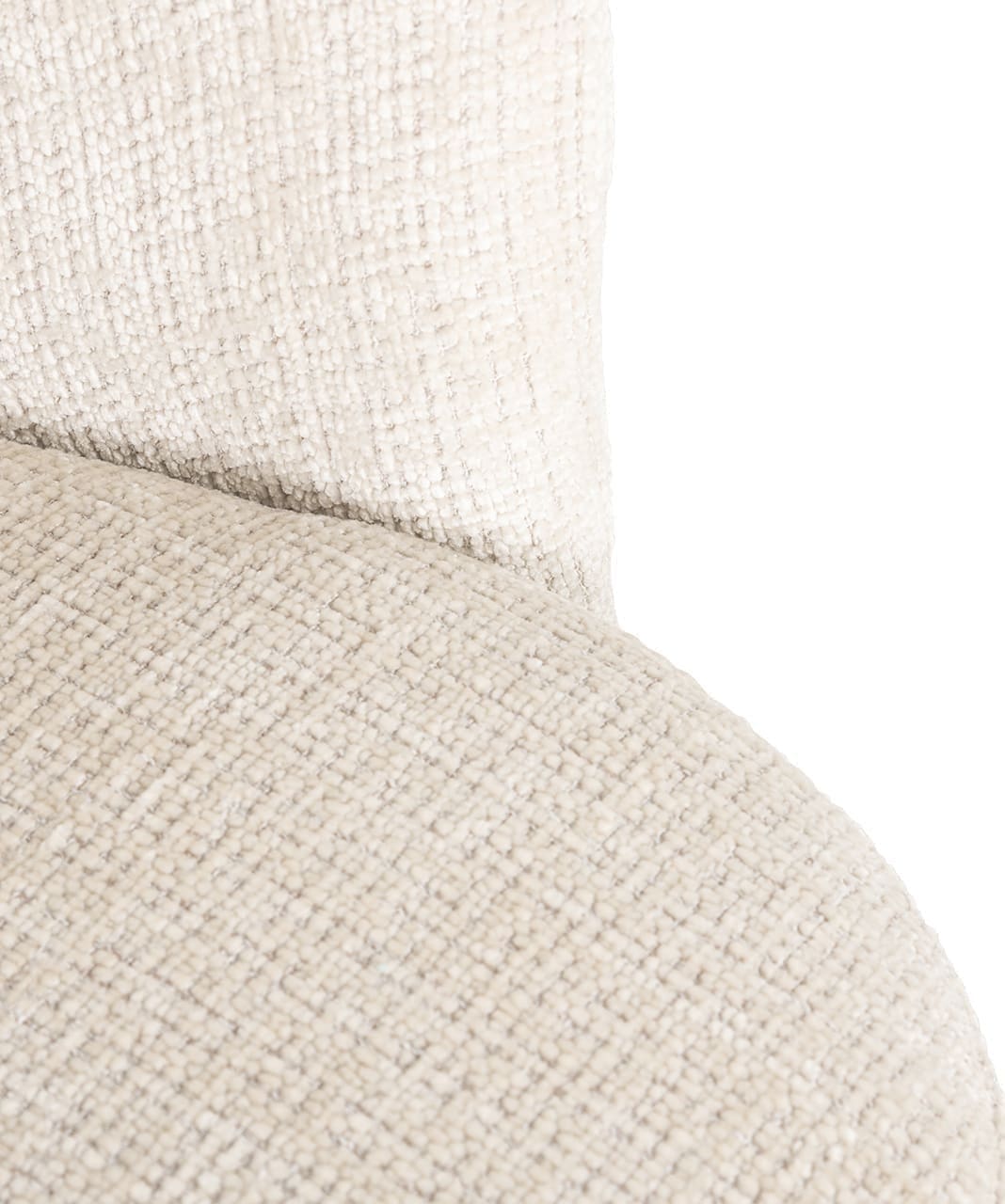 Richmond Interiors Draaifauteuil Zendaya beige chenille Beige Eetkamerstoel