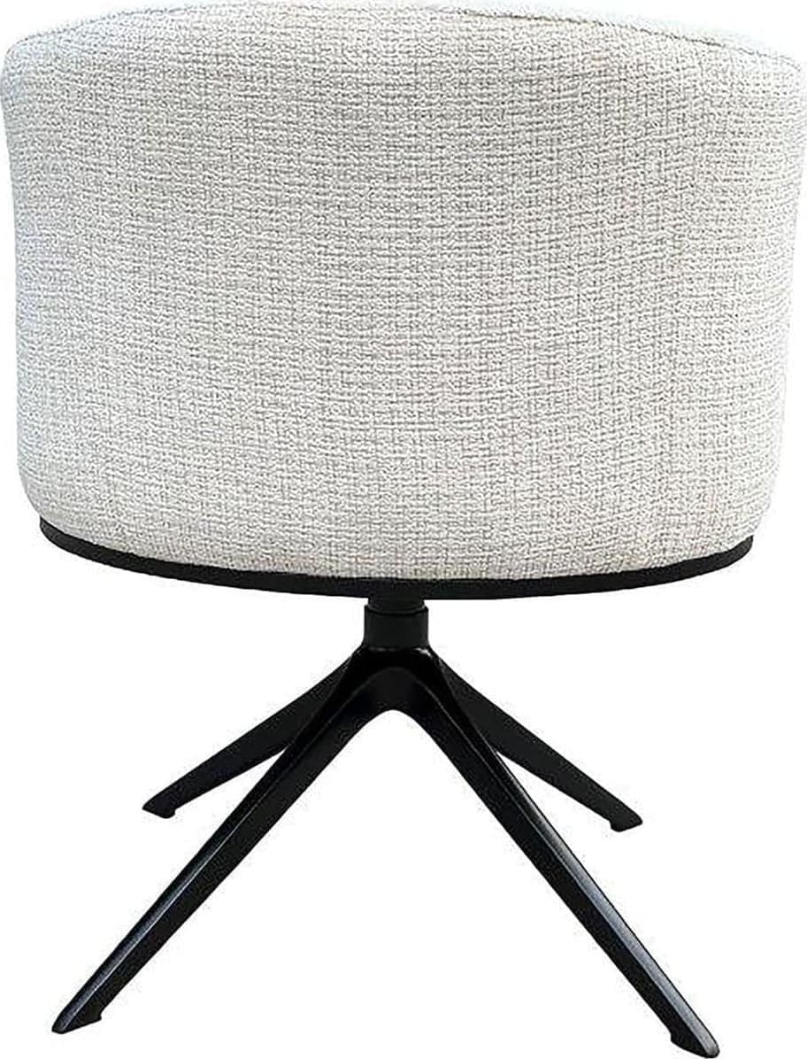 Richmond Interiors Draaistoel Cheyenne beige chenille Beige Eetkamerstoel